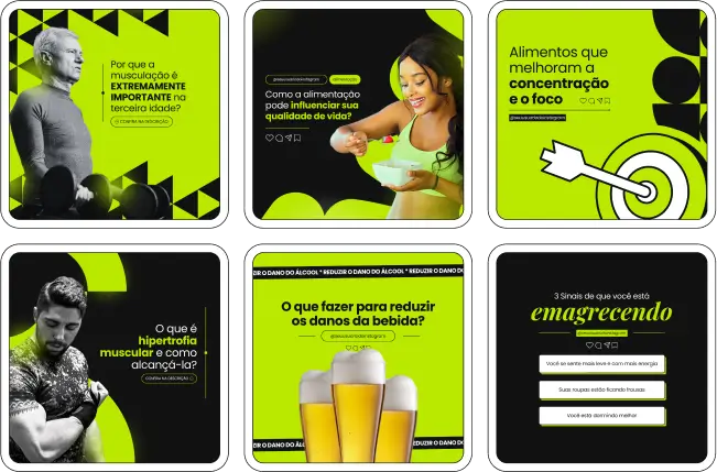 Pack Canva Personal Trainer – Tenha em mãos artes editáveis e conteúdos prontos para mostrar seus treinos, dicas de alimentação, rotina fitness e depoimentos de alunos. Perfeito para quem deseja crescer no Instagram, atrair novos alunos e valorizar sua autoridade no mercado fitness.