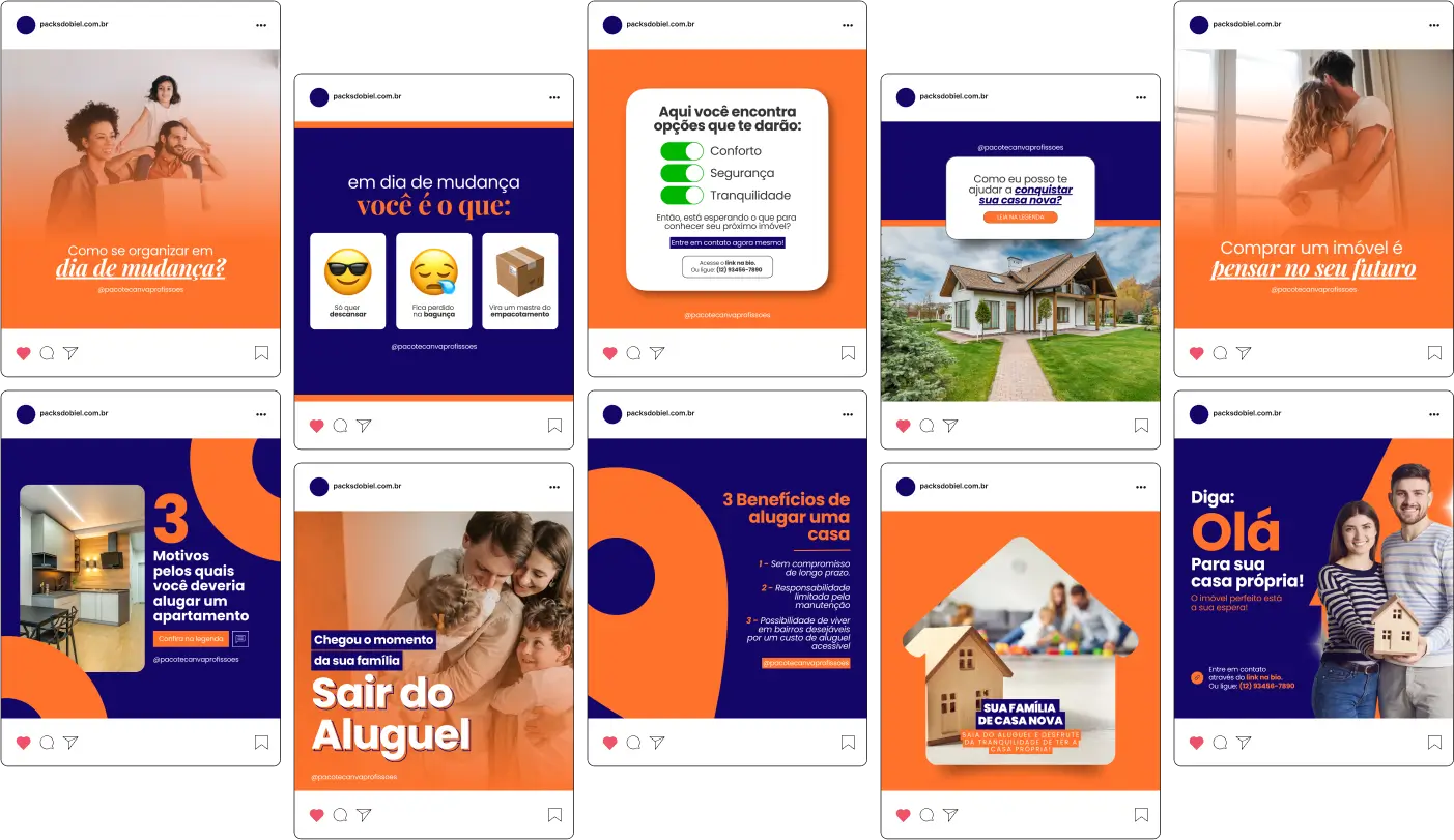 Pack Canva Corretor de Imóveis, Imobiliária e Consultoria Imobiliária – Kit completo de posts editáveis no Canva, ideal para corretores de imóveis, imobiliárias e consultores imobiliários. Inclui materiais personalizados com conteúdos educativos sobre compra e venda de imóveis, dicas para negociação, tendências do mercado imobiliário, financiamento e promoções de imóveis. Perfeito para criar um perfil de Instagram atrativo, engajar clientes em potencial, fortalecer sua presença digital e promover seus serviços de forma estratégica e profissional.