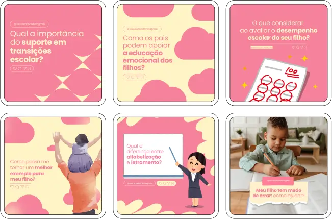 Pack Canva Psicopedagogia com posts editáveis para Redes Sociais, projetado para psicopedagogos que desejam destacar sua autoridade e atrair clientes no Instagram. Inclui templates prontos sobre temas como dificuldades de aprendizagem, técnicas de estudo, desenvolvimento infantil e dicas para pais e educadores, permitindo criar conteúdos informativos, educativos e visualmente profissionais com facilidade.