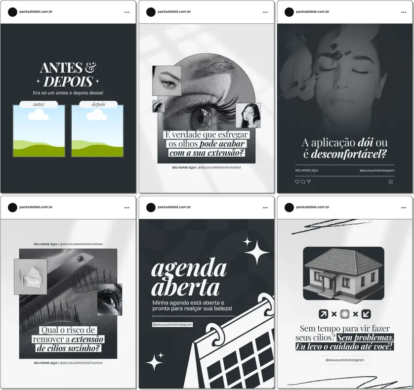 - Coom este agora... O ChatGPT disse: Pack Canva Lash Designer – Kit com posts e artes editáveis com conteúdos prontos para Instagram e redes sociais, ideal para profissionais de extensão de cílios. Publique dicas de cuidados pós-procedimento, benefícios das técnicas, tendências do mercado de beleza e curiosidades sobre alongamento de cílios para atrair e fidelizar clientes.