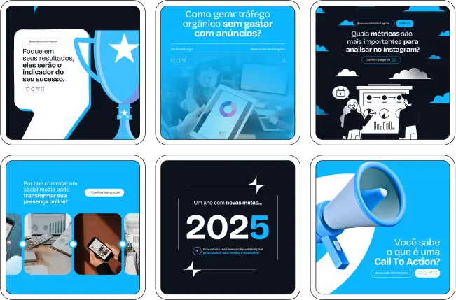 Pack Canva Marketing Digital – Kit com posts e artes 100% editáveis para profissionais de tráfego pago, social media, copywriters e freelancers que atuam com estratégias digitais. Inclui conteúdos prontos sobre funil de vendas, criação de autoridade, estratégias de engajamento, produção de conteúdo, algoritmos e dicas práticas para Instagram. Ideal para atrair clientes, gerar valor e mostrar domínio no mercado digital.