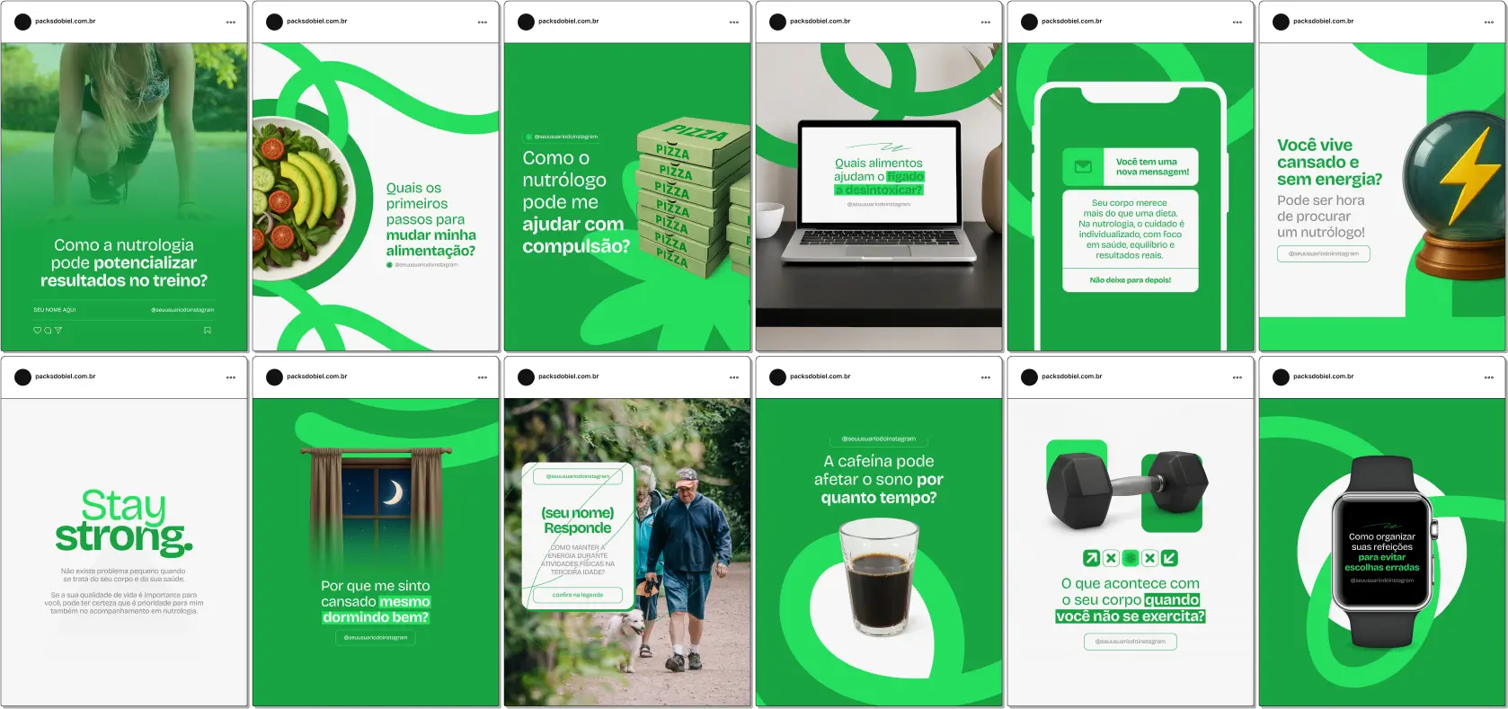 Pack Canva Nutrologia – Kit com posts prontos e artes editáveis no Canva, ideal para nutrólogos, médicos especializados em nutrição clínica, e profissionais da saúde que desejam criar autoridade no Instagram. Contém conteúdos sobre alimentação saudável, exames laboratoriais, suplementação, emagrecimento com base médica e prevenção de doenças metabólicas, otimizando o engajamento nas redes sociais.