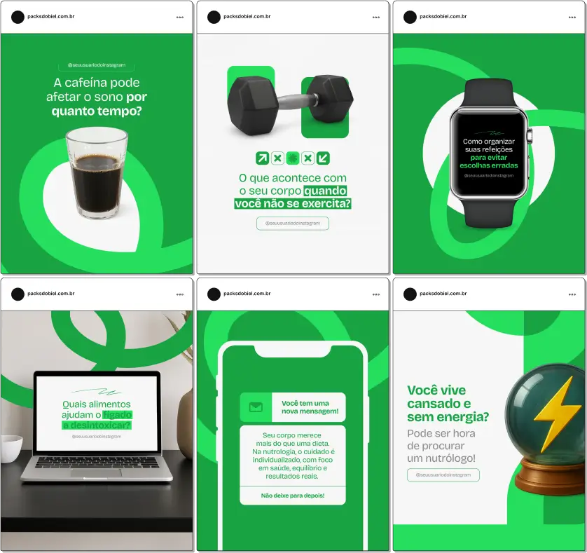 Pack Canva Nutrologia – Kit com posts prontos e artes editáveis no Canva, ideal para nutrólogos, médicos especializados em nutrição clínica, e profissionais da saúde que desejam criar autoridade no Instagram. Contém conteúdos sobre alimentação saudável, exames laboratoriais, suplementação, emagrecimento com base médica e prevenção de doenças metabólicas, otimizando o engajamento nas redes sociais.