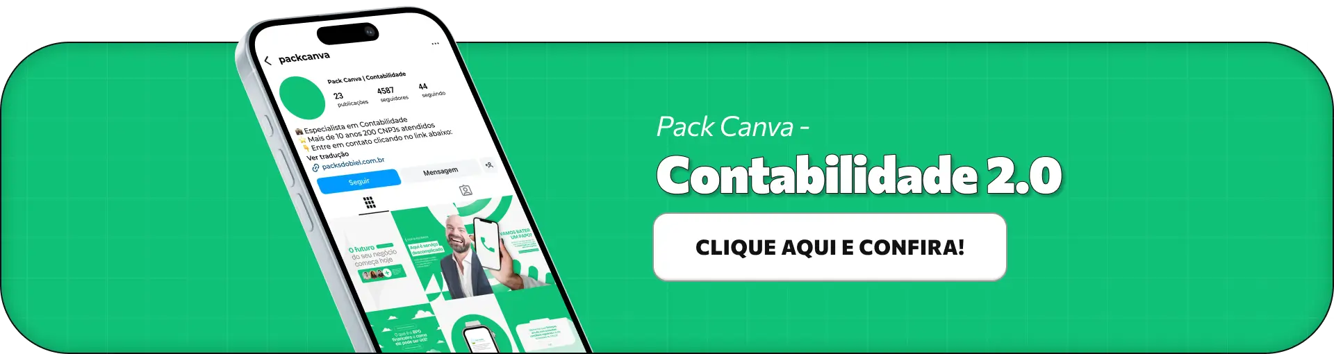 Pack Canva Contabilidade – Kit com posts e artes editáveis com conteúdos prontos para postar em perfil no Instagram e Redes Sociais 1. Ideal para profissionais que buscam oferecer dicas sobre planejamento tributário, controle de fluxo de caixa, declaração de impostos e regularização de empresas, esse pack facilita a criação de conteúdo estratégico para redes sociais. Com ele, é possível educar empreendedores, gerar mais engajamento e fortalecer o posicionamento do escritório contábil no ambiente digital, atraindo novos clientes de forma consistente.