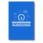 Pack de posts editáveis no Canva para fonoaudiólogos especializados em audiologia, com conteúdos sobre saúde auditiva, perda auditiva, zumbido, exames audiológicos e prevenção, ideal para manter um feed organizado e profissional.