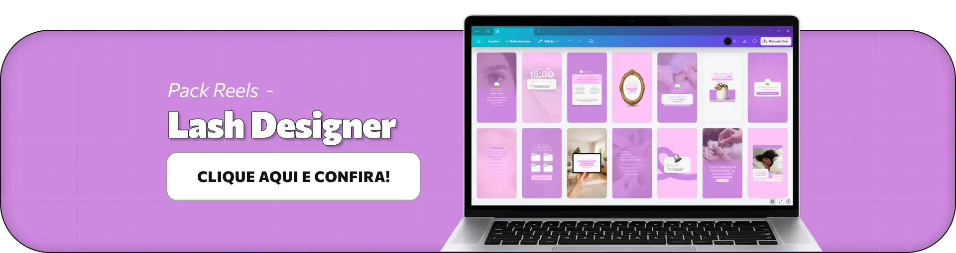 Reels para lash designers que produzem conteúdos sobre mapeamento de cílios, visagismo do olhar, escolha de curvaturas e espessuras, ajudando clientes a entenderem qual estilo valoriza melhor cada formato de olho.