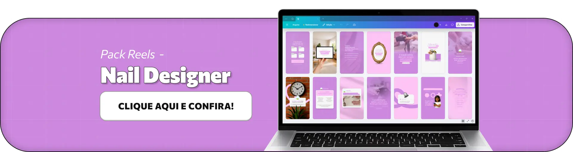 Reels para nail designers que produzem conteúdos sobre unhas decoradas, manutenção, técnicas de alongamento, tendências nails e cuidados pós procedimento, ajudando a atrair clientes e fortalecer a presença profissional nas redes sociais.