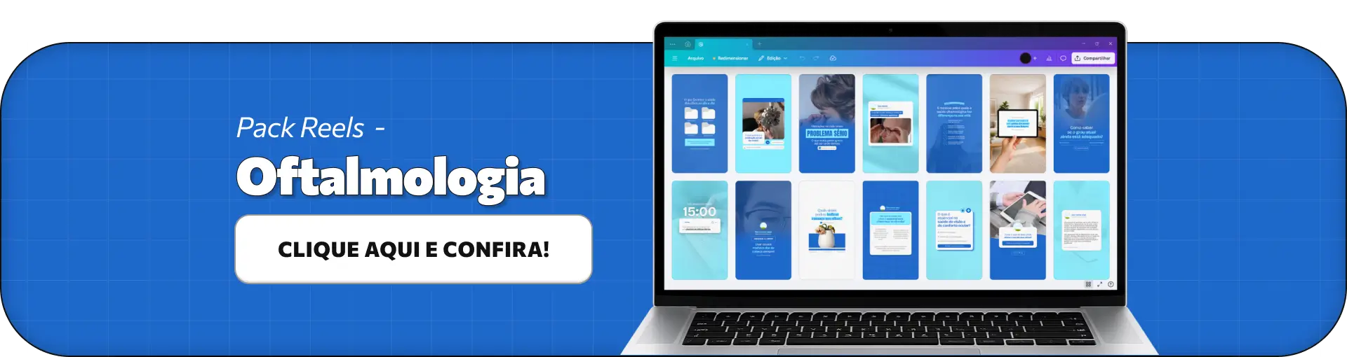 Reels para oftalmologistas que produzem conteúdos sobre saúde dos olhos, prevenção de doenças oculares, sintomas de problemas de visão, uso de óculos e lentes de contato, ajudando pacientes a entenderem melhor os cuidados com a visão no dia a dia.
