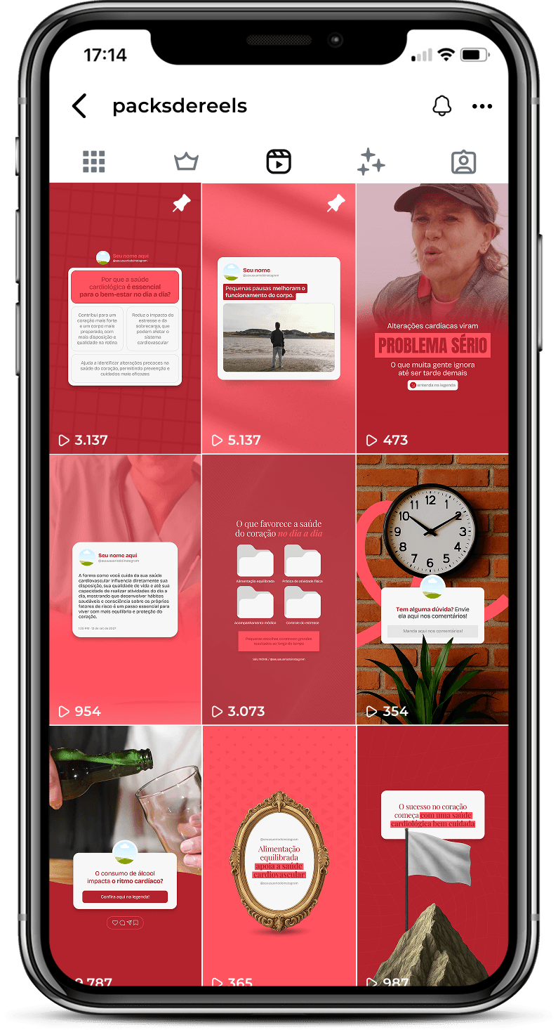 Reels para cardiologistas que produzem conteúdos sobre saúde do coração, prevenção de doenças cardiovasculares, hipertensão, colesterol alto e hábitos saudáveis, ajudando pacientes a cuidarem melhor da saúde cardíaca no dia a dia.