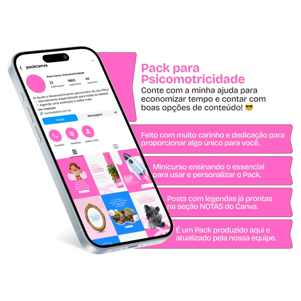 Posts para psicomotricidade com ideias de conteúdo para Instagram sobre desenvolvimento motor e infantil