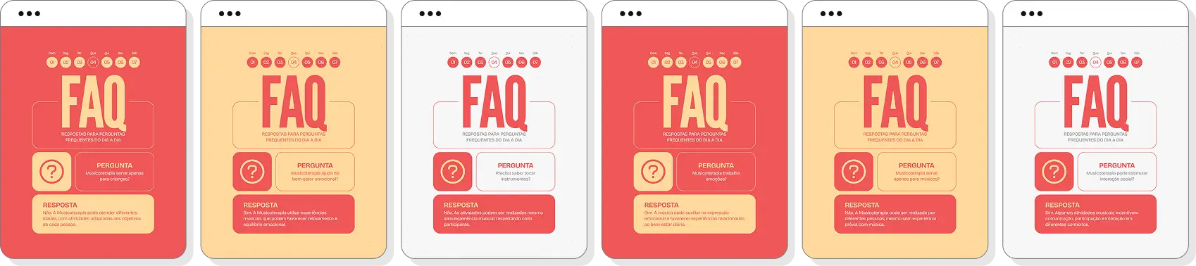 Pack social media musicoterapia com templates para Instagram de terapia com música e emoções