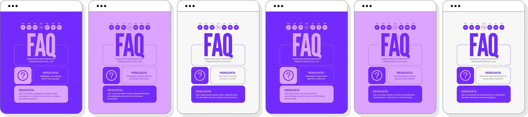 Posts para Instagram pedagogia com pack de templates Canva para educação e ensino infantil