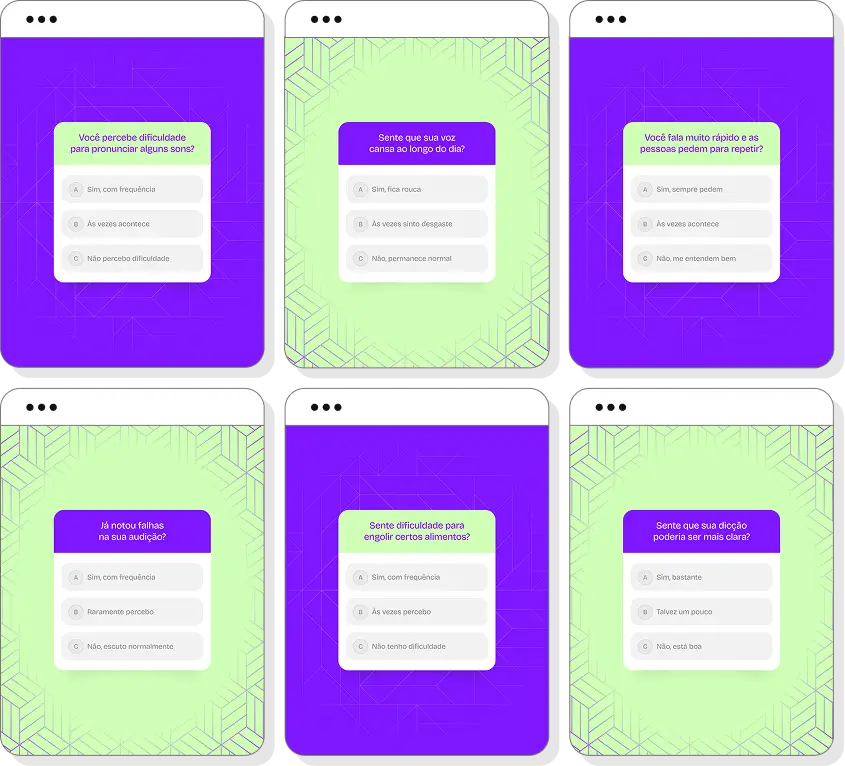 Posts para Instagram fonoaudiologia com pack de templates Canva para comunicação e reabilitação da fala