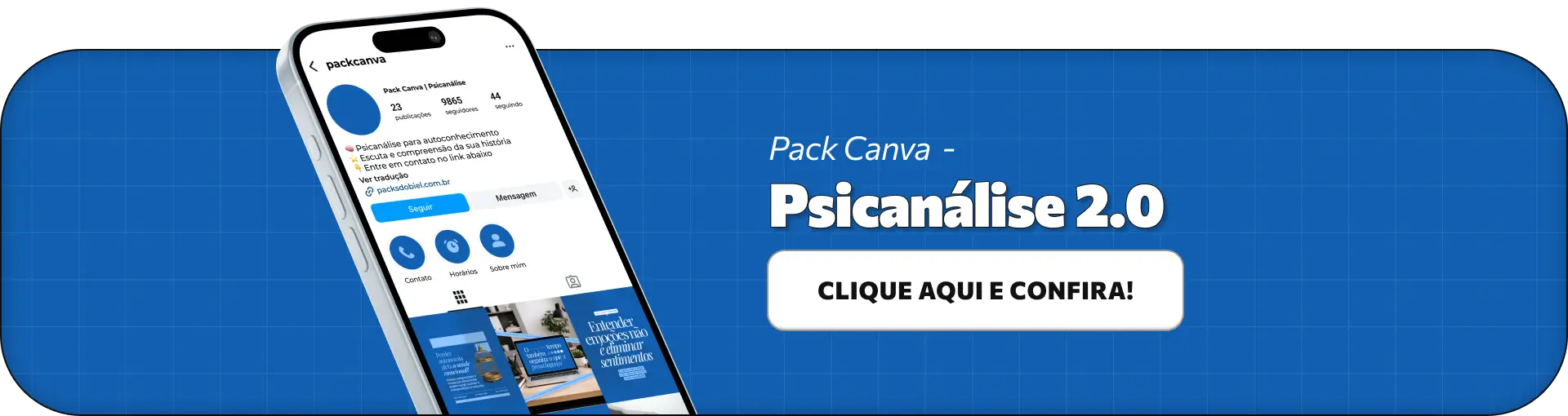 Posts com um Pack para Psicanálise com templates, design e conteúdo editáveis no Canva
