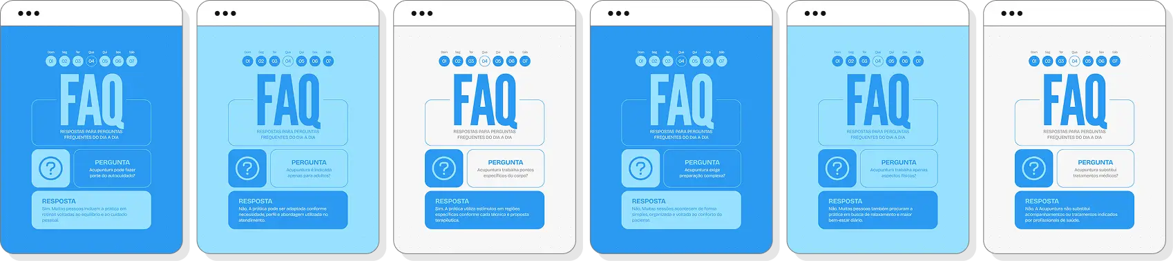 Social media para acupuntura com pack de posts editáveis no Canva para Instagram profissional