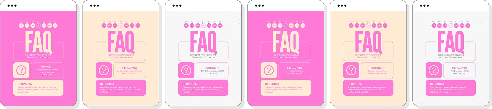 Posts para psicologia infantil com pack de conteúdo editável no Canva para Instagram infantil