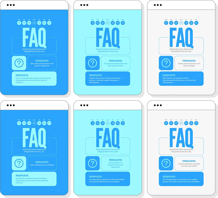 Pack de posts editáveis para Instagram social media com foco em marketing e engajamento digital