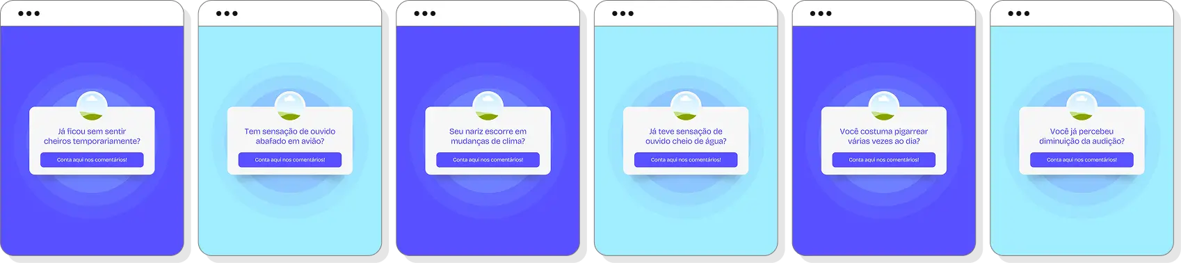 Posts para Instagram otorrinolaringologia com pack de templates Canva para clínicas e consultórios