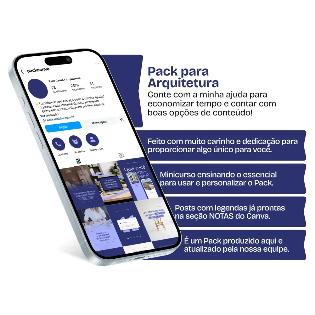 Posts para arquitetura com ideias de conteúdo para Instagram sobre projetos, ambientes e tendências
