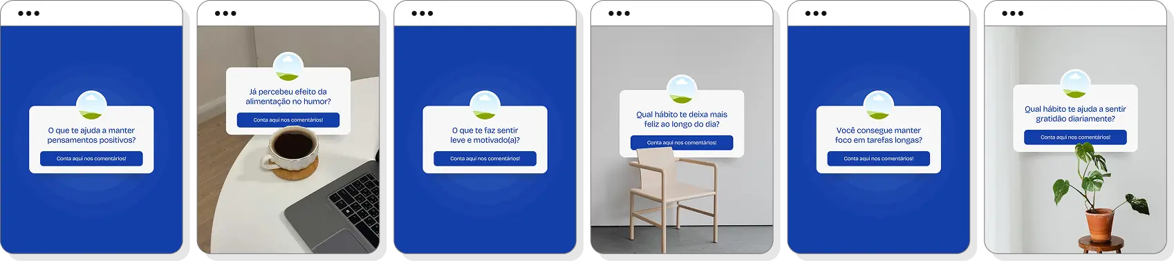 Pack social media psiquiatria com templates para Instagram de emoções, comportamento e saúde mental